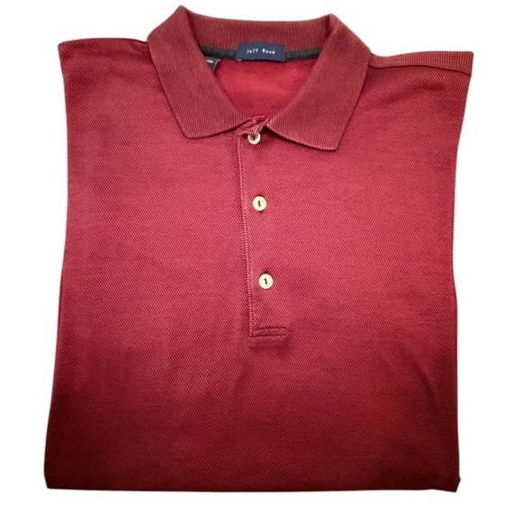 Jeff Rose Other - NWOT Jeff Rose Red Polo Golf Shirt 100% Cotton Size Large